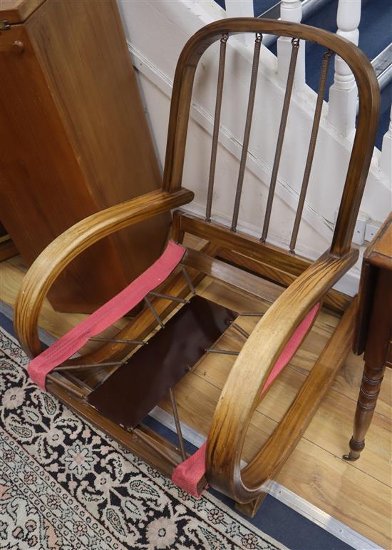 A pair of Heals Famulus cantilever chairs (no upholstery)